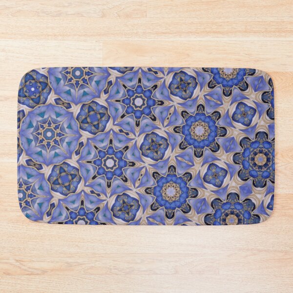 Item preview, Blue Diatoms Pattern designed and sold by Shy Fractal Designs.