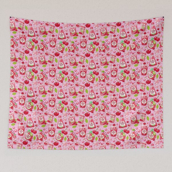 Item preview, Cute Cherry Soda Seamless  designed and sold by KJackArtwork.