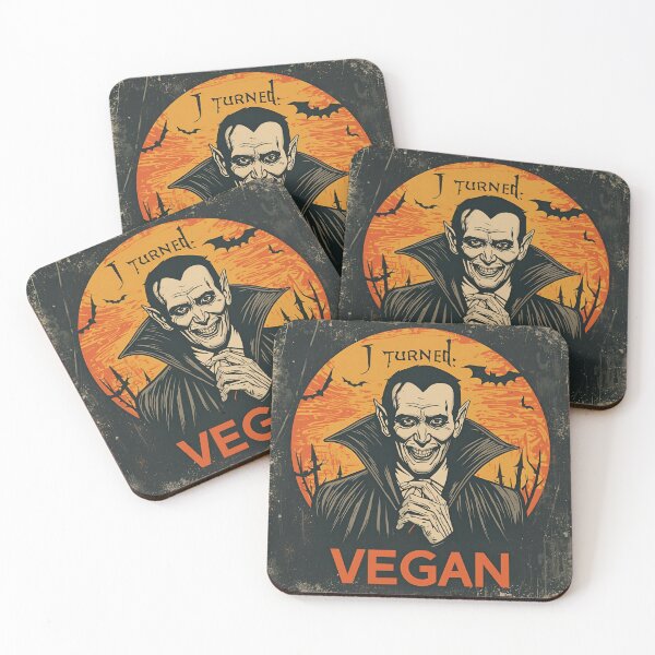Item preview, Funny Vegan Dracula Poster for Halloween designed and sold by HELLO TIGER.