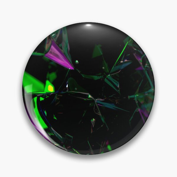 Item preview, Neon Green and Purple Shattered Crystal Macro designed and sold by Harmonic_Layers.