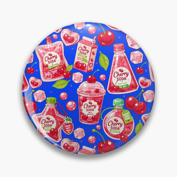 Item preview, Cute Cherry Soda Seamless  designed and sold by KJackArtwork.