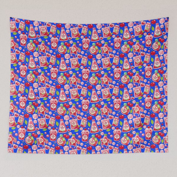 Item preview, Cute Cherry Soda Seamless  designed and sold by KJackArtwork.