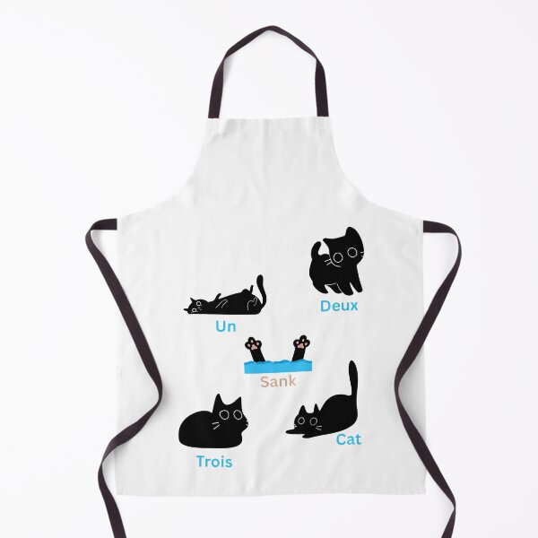Item preview, French Cat Pun 'Un Deux Trois Cat Sank' Funny Pet Design designed and sold by SoyLamderma.