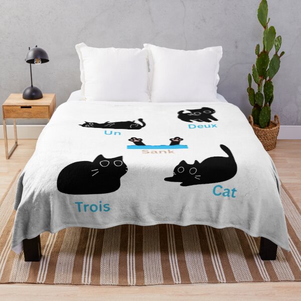Item preview, French Cat Pun 'Un Deux Trois Cat Sank' Funny Pet Design designed and sold by SoyLamderma.