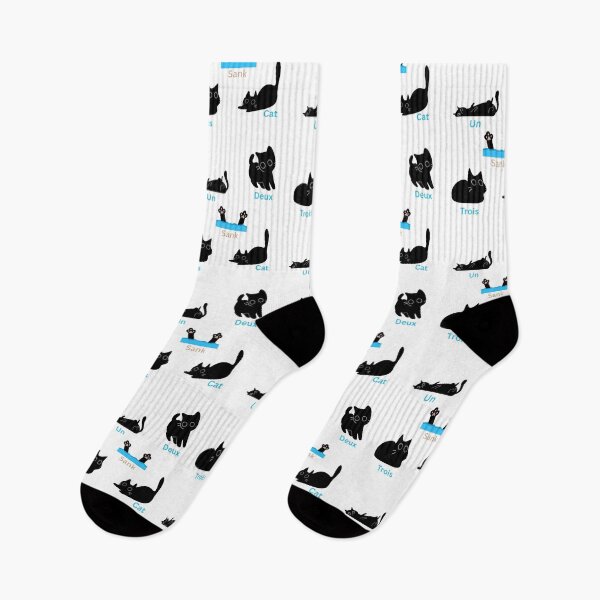 Item preview, French Cat Pun 'Un Deux Trois Cat Sank' Funny Pet Design designed and sold by SoyLamderma.