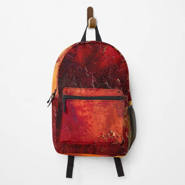 Item preview, Crimson and Gold Impasto Action Painting designed and sold by Harmonic_Layers.