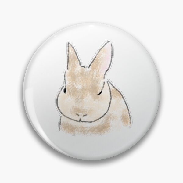 Aperçu de l'œuvre Cute Sleepy Beige Bunny Portrait créée et vendue par raun.draw.