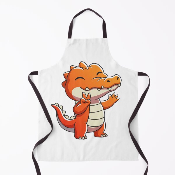 Item preview, Cute Orange Baby Alligator Peace Sign Cartoon designed and sold by Rupesh-Art26.