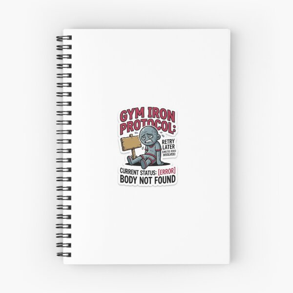 Item preview, Funny Gym Iron Protocol Sarcastic Workout Single Sticker - Lazy Fitness Meme Decal designed and sold by SlapHappyArt.