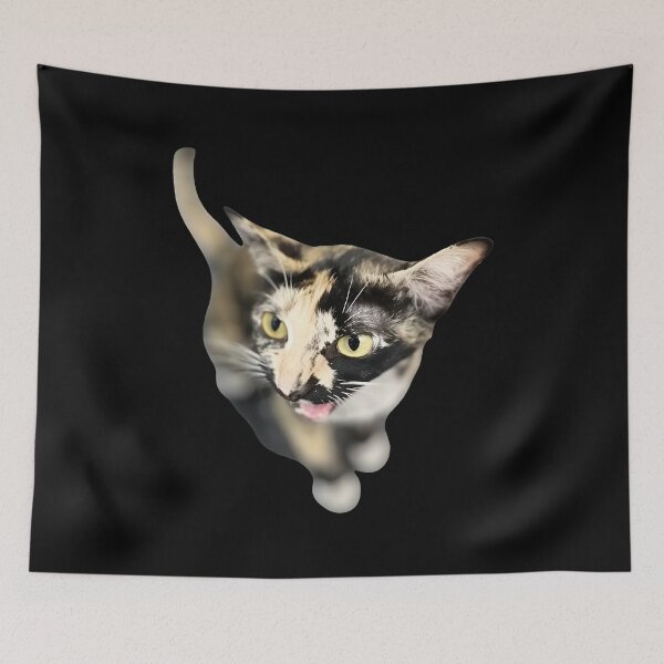 Item preview, Calico Cat Close Up with Tongue Out designed and sold by SoyLamderma.