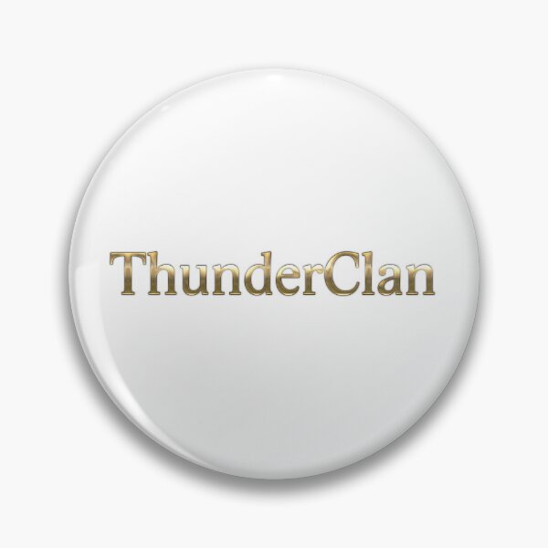 Item preview, ThunderClan in gold text designed and sold by Yeebus's Variety Store.