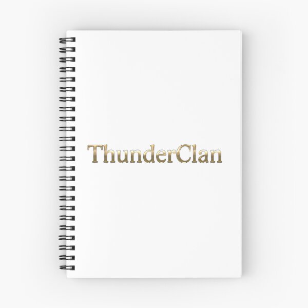 Item preview, ThunderClan in gold text designed and sold by Yeebus's Variety Store.
