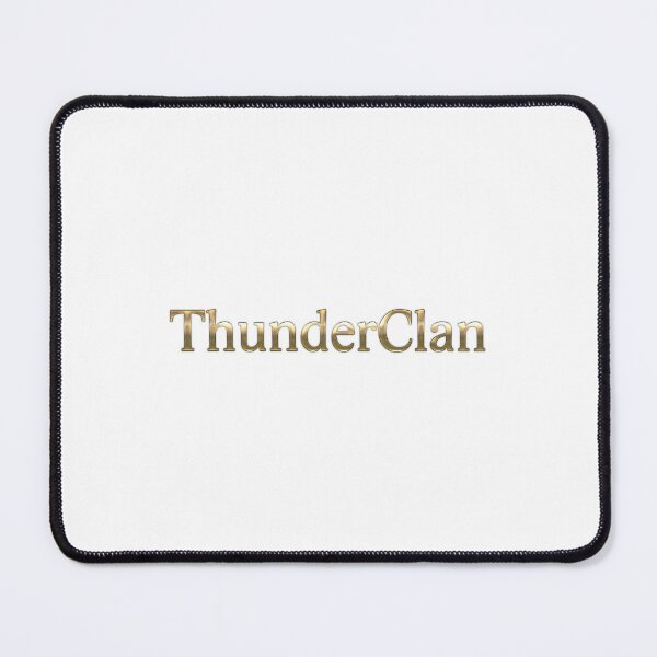 Item preview, ThunderClan in gold text designed and sold by Yeebus's Variety Store.