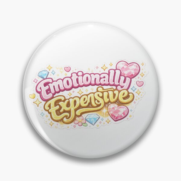Item preview, Emotionally Expensive Sticker  Funny Self Care Quote  Cute Aesthetic Mental Health Meme designed and sold by MR4me.