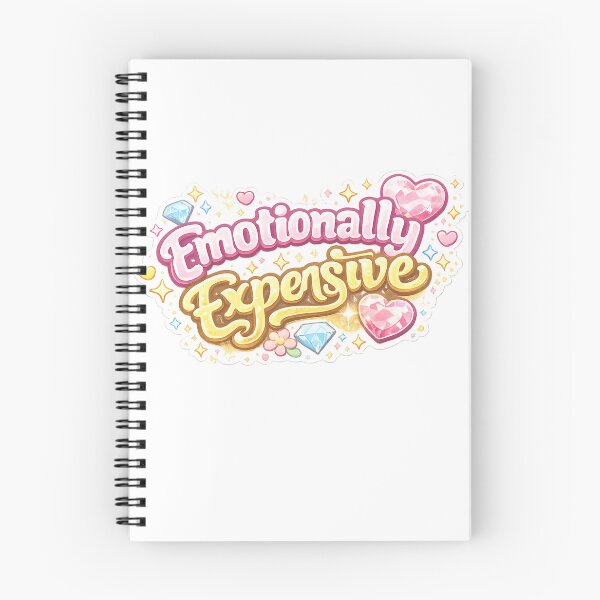 Item preview, Emotionally Expensive Sticker Funny Self Care Quote Cute Aesthetic Mental Health Meme designed and sold by MR4me.