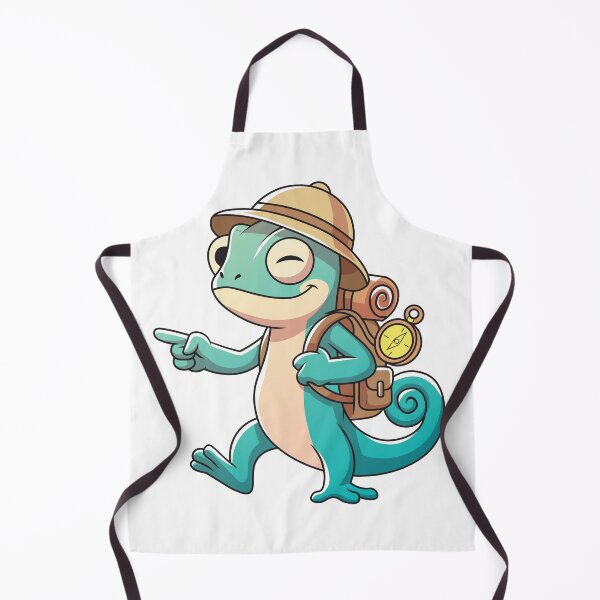 Item preview, Cute Explorer Gecko Backpack Cartoon Lizard Vector designed and sold by Rupesh-Art26.
