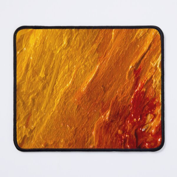 Item preview, Golden Yellow and Rust Orange Impasto Texture designed and sold by Harmonic_Layers.