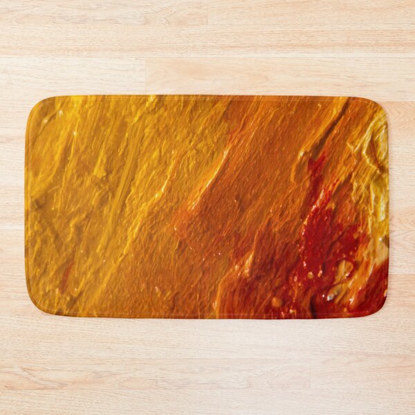 Item preview, Golden Yellow and Rust Orange Impasto Texture designed and sold by Harmonic_Layers.
