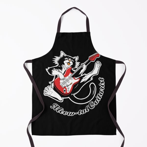 Item preview, Jumping Guitar Cat - Funny Rock Cat Shredding Electric Guitar_BK designed and sold by AckeeWolf.