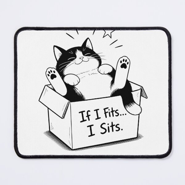 Item preview, If I Fits... I Sits. designed and sold by Birdie and Flynn.