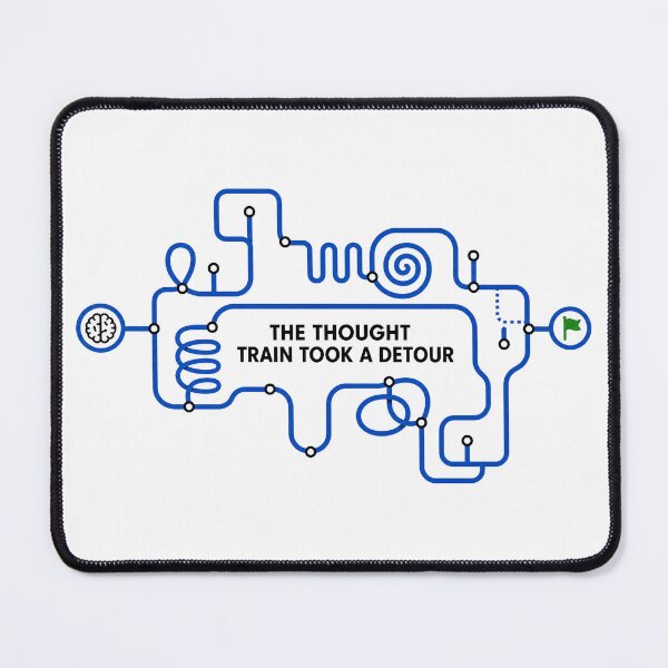 Item preview, The Thought Train Took a Detour Meme designed and sold by NextLevelThread.