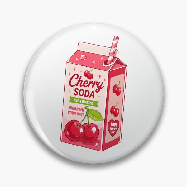 Item preview, Cute Cherry Soda Clipart PNG designed and sold by KJackArtwork.