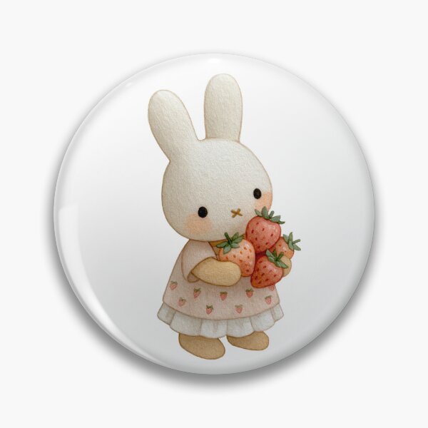 Item preview, Miffy with Strawberries designed and sold by cutebunnybunny.
