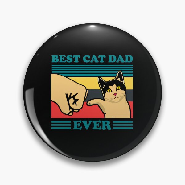 Item preview, Best Cat Dad Ever Fist Bump Retro Style designed and sold by SoyLamderma.