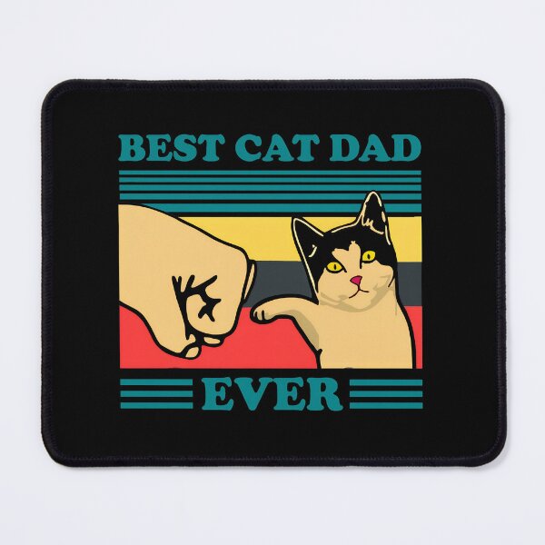 Item preview, Best Cat Dad Ever Fist Bump Retro Style designed and sold by SoyLamderma.