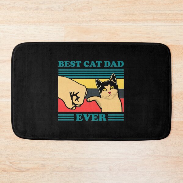 Item preview, Best Cat Dad Ever Fist Bump Retro Style designed and sold by SoyLamderma.