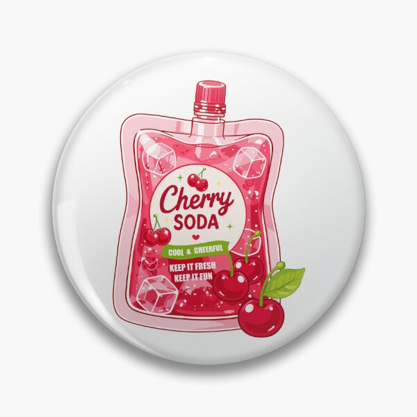 Item preview, Cute Cherry Soda Clipart PNG designed and sold by KJackArtwork.