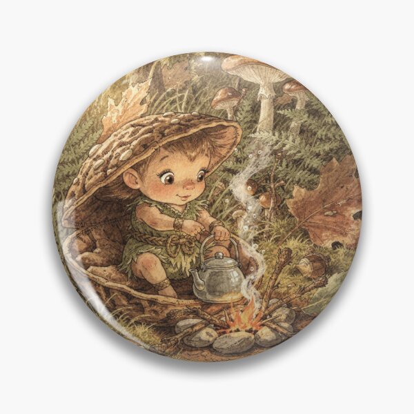 Item preview, Mushroom Sprite's Dewdrop Kettle designed and sold by PictorialWhimsy.