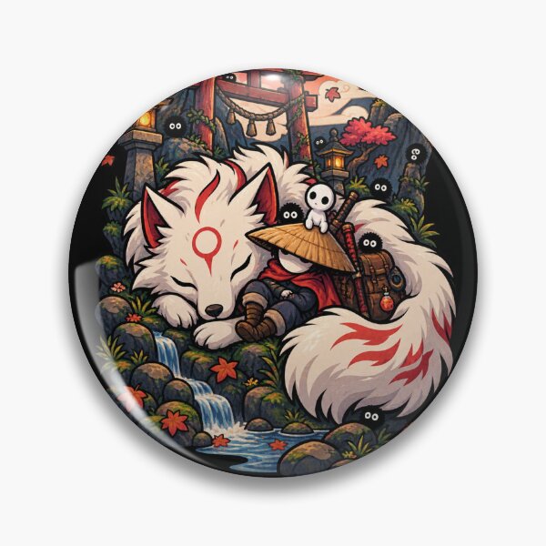 Artikelvorschau, Mystischer Fuchsgeist – Japanischer Waldwächter entworfen und verkauft von Rosteri.