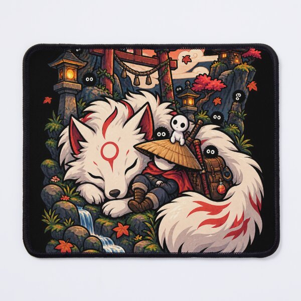 Artikelvorschau, Mystischer Fuchsgeist – Japanischer Waldwächter entworfen und verkauft von Rosteri.