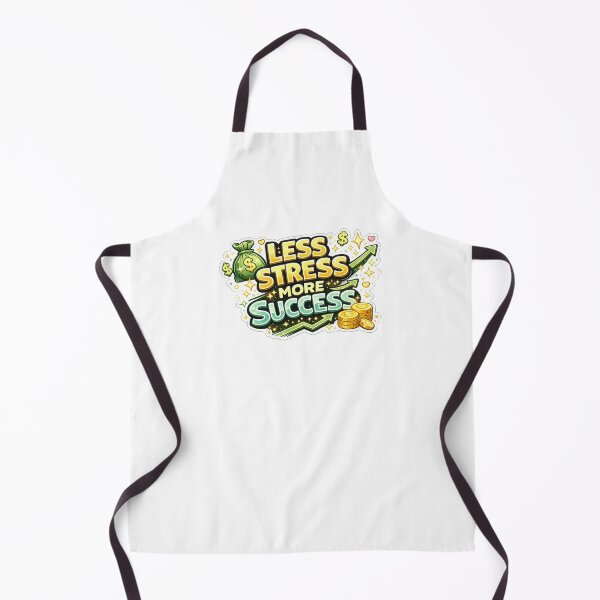 Item preview, Less Stress More Success Sticker Motivational Quote Positive Mindset Die-Cut Decal designed and sold by MR4me.