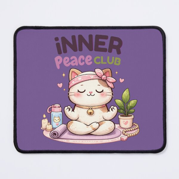 Item preview, Inner Peace Club Yoga Quote designed and sold by WallMuseStudio .