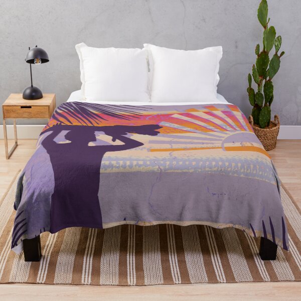 Item preview, Retro Dawn Surfer Vintage Sunset Beach Purple designed and sold by Karin Taylor.