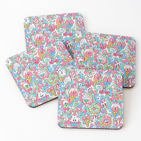 Item preview, Sweet Tooth Wonderland (Dessert x Pop Art) designed and sold by Thai Vibe Studio.