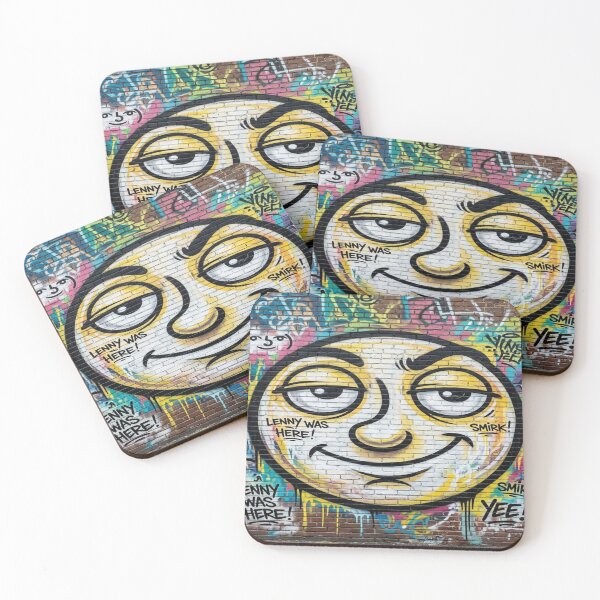 Item preview, El emoticono de Lenny Face en un mural de arte urbano designed and sold by Solomon-Ent-144.