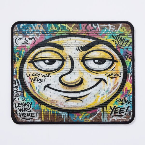 Item preview, The Lenny Face emoticon graffiti wall art designed and sold by Solomon-Ent-144.
