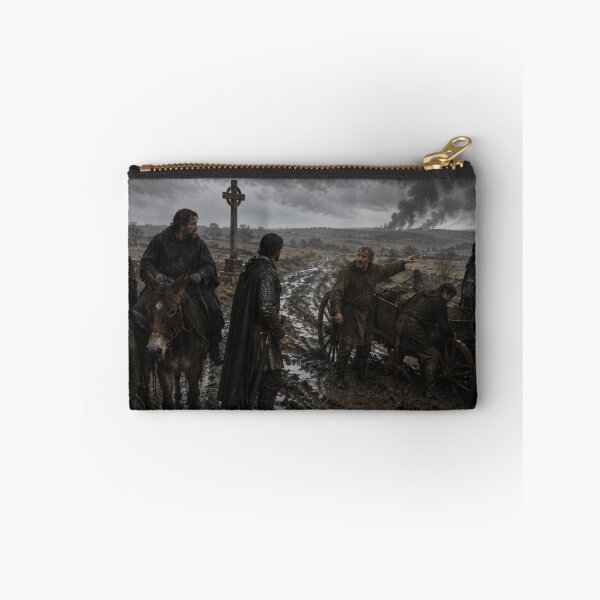 Item preview, Anglo-Saxon Road After the Lindisfarne Raid | Viking Age Britain Historical Fantasy Art | Dark Medieval Landscape Print designed and sold by Element Horizon Studio.