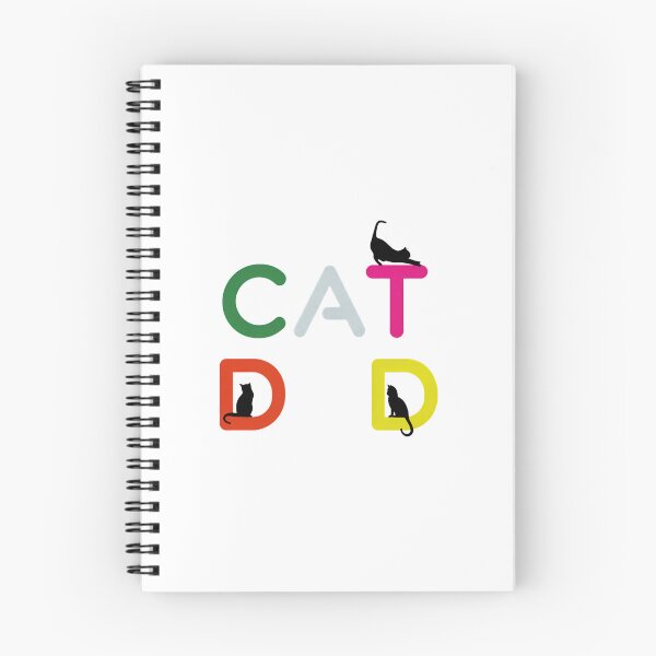 Item preview, Cat Dad Colorful Block Letter Feline Silhouette Art designed and sold by SoyLamderma.