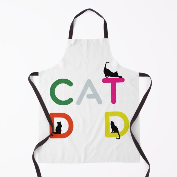 Item preview, Cat Dad Colorful Block Letter Feline Silhouette Art designed and sold by SoyLamderma.