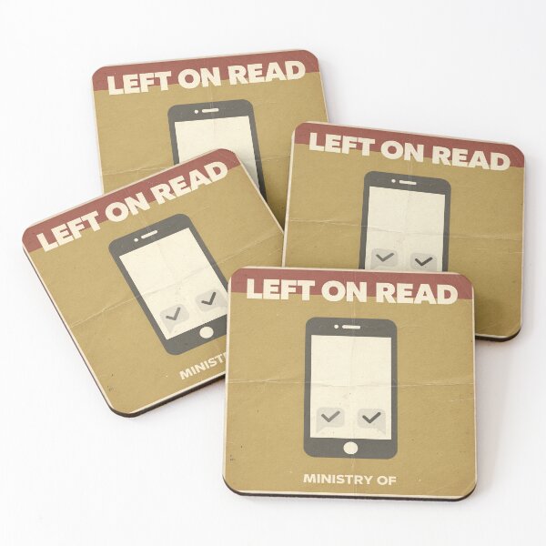 Item preview, Ministry of Left on Read Retro Seal designed and sold by PictorialWhimsy.