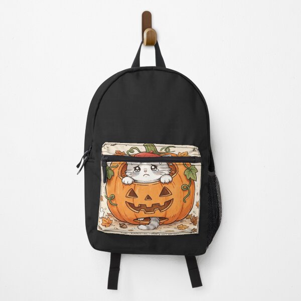 Item preview, Stuck In Pumpkin Kawaii Cat - Sad Halloween Kitten Fall Aesthetic - Freda Pumpkin Vibes designed and sold by MAISON SYLVIE.