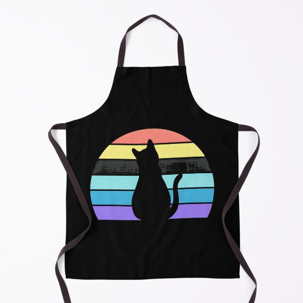 Item preview, Cat Retro Rainbow Sunset Silhouette designed and sold by SoyLamderma.