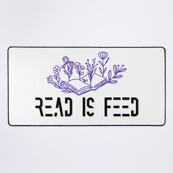 Item preview, Read Is Feed – Book Lover Reading Pun designed and sold by LailaStudiosArt.