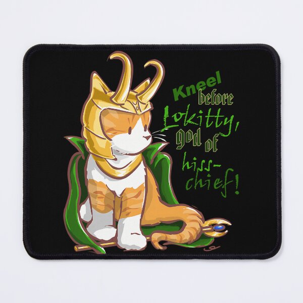Item preview, Kneel Before Lokitty (Chibi Version) designed and sold by PoolHouses.
