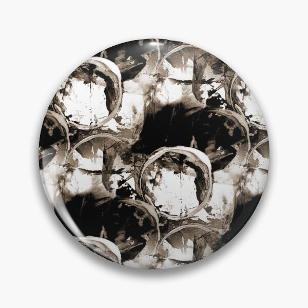 Item preview, Monochromatic Painterly Circle in Brown designed and sold by Artistestella.