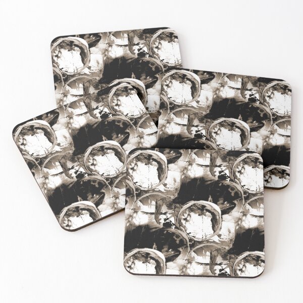 Item preview, Monochromatic Painterly Circle in Brown designed and sold by Artistestella.